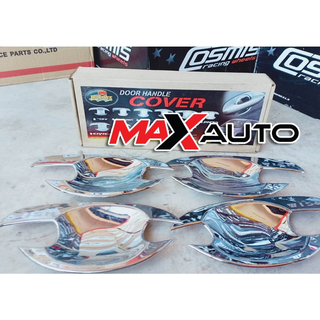 เบ้าประตู TOYOTA WISH ชุบโครเมี่ยมมีโลโก้ ยี่ห้อ Le-kone (CP0181)