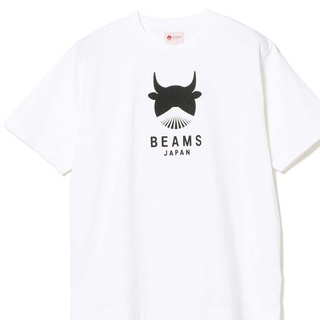 พร้อมส่ง BEAMS เสื้อคอกลม แขนสั้น ผ้าฝ้าย พิมพ์ลาย ทรงหลวม