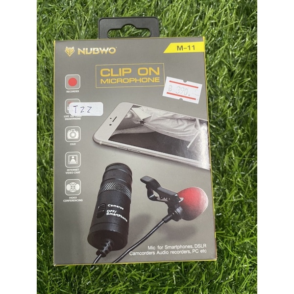 หูฟัง nubwo clip on microphone m-11