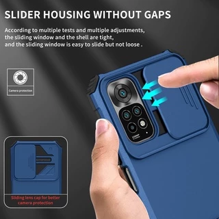 เคสสไลด์ปิดกล้อง สำหรับ Xiaomi Redmi 10 4G กันกระแทก มีขาตั้งในตัวตั้งได้ กันรอยกล้อง ปิดกล้อง Case TPU+PC