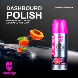 Engineered in USA Flamingo Dashboard สเปรย์เคลือบเงา คอนโซล รถยนต์ เบาะหนัง แผงหน้าปัดรถ ปกป้องภายในรถไม่ให้ซีดจาง