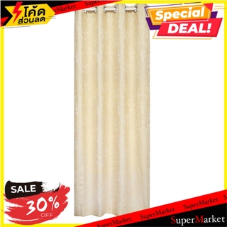 ผ้าม่าน EYELET HOME L&amp;S VANELLI UV 140X220 ซม. สีครีม ผ้าม่านประตู EYELET CURTAIN HOME L&amp;S VANELLI UV 140X220CM CREAM