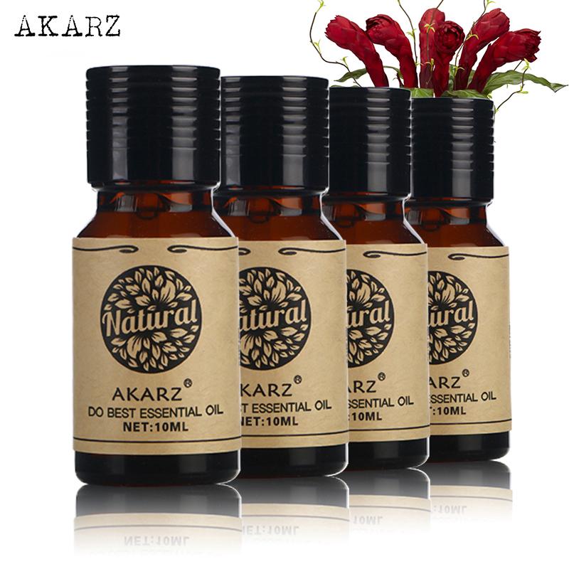 Akarz Set musk eucalyptus Vanilla Melissa น้ำมันหอมระเหยขนาด 10 มล. X 4