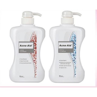 Acne Aid Liquid Cleanser ขวดสีแดง และสีฟ้า ขนาด500mL ของแท้***จากบริษัท พร้อมส่ง!!