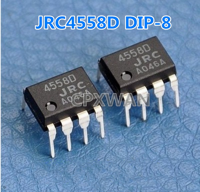 50pcs JRC4558D DIP-8 JRC4558 NJM4558D 4558 4558D JRC4558 NJM4558 DIP8 Dual Op Amp Amplifier IC ราคาถ