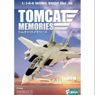 ชุด 10 ชิ้นโมเดลเครื่องบินรบ  F-TOYS F-14A tomcat 1/144  เซ็ต 10 ลำ ขายยกลัง