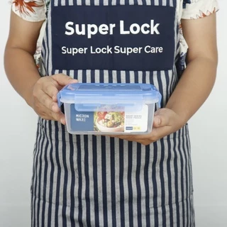 Superlock รุ่น 6505 กล่องถนอมอาหาร Smart Lock ทรงผืนผ้า รุ่น Smart Series ขนาด 760 มล.