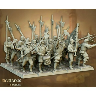 Sunland Imperial Troops - 3d print miniature boardgame model war game - Highlands Miniatures