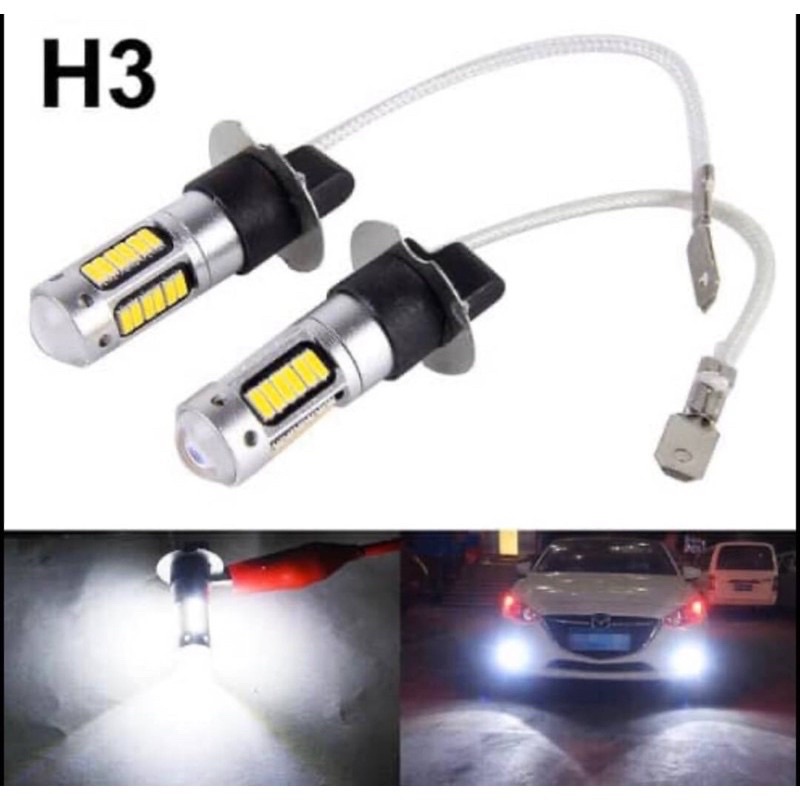 1คู่LED H3/12vไฟตัดหมอก ขั้วH3เป็น LED สีขาว สว่างกว่าหลอดเดิมค่ะสนใจสอบถามสั่งได้คร่า