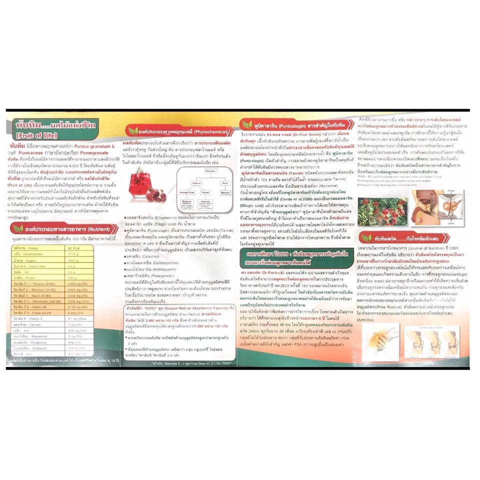 SPRINGMATE POMEGRANATE 250 MG 30 CAPSULES สารต้านอนุมูลอิสระหลายชนิดที่ ...