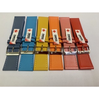 สายนาฬิกาหนังหลากสี SWISS GENUINE LEATHER ขนาด20/22/24ม.ม.