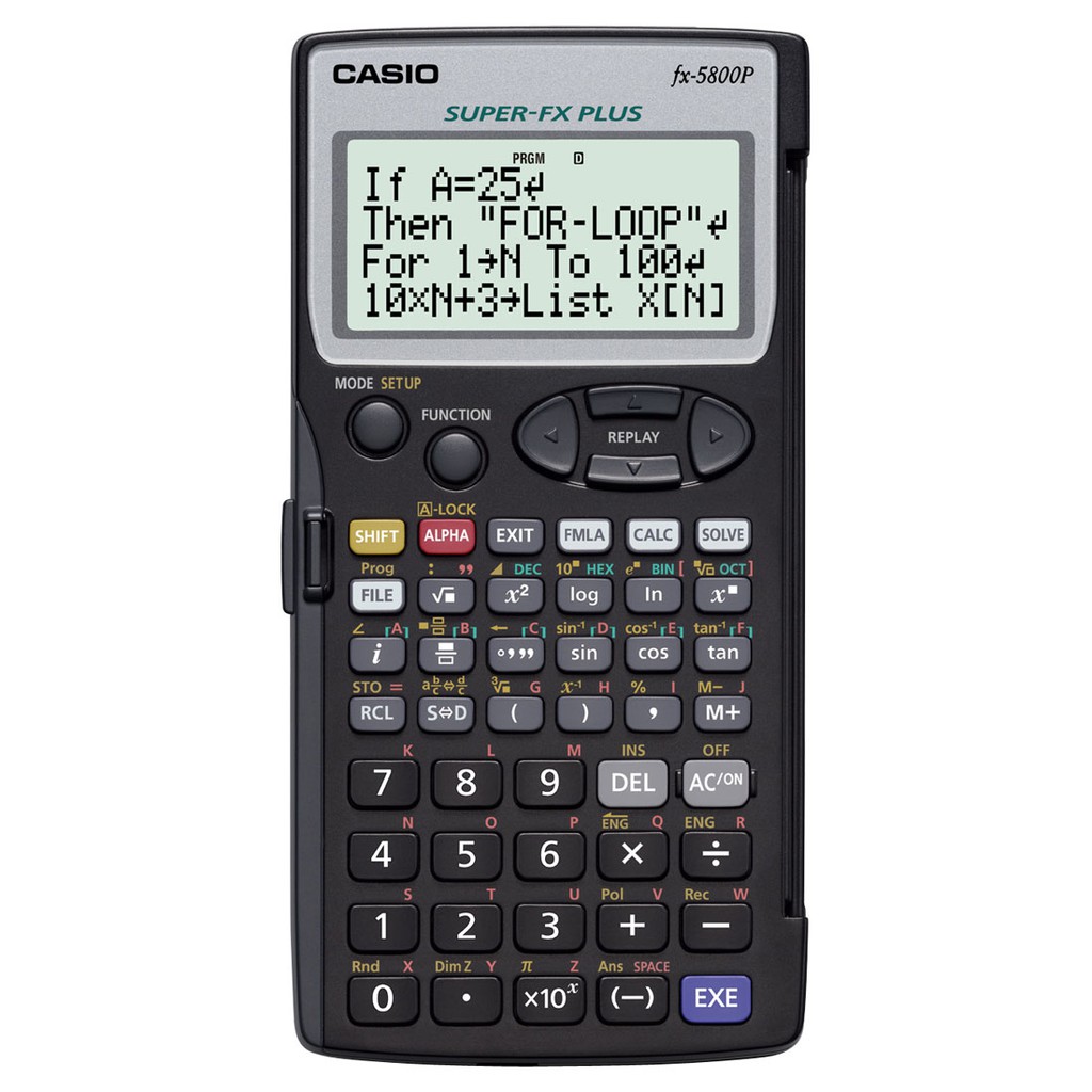 Casio Calculator เครื่องคิดเลขวิทยาศาสตร์ รุ่น FX-5800P สีดำ