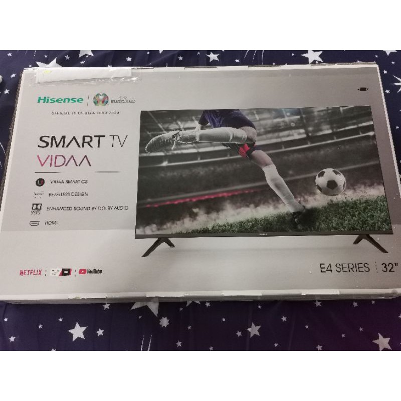 Hisense Smart tv 32 นิ้ว 32E4F  2020 ประกัน 3ปี มีช่างซ่อมถึงบ้าน ของใหม่ยังไม่แกะซิล