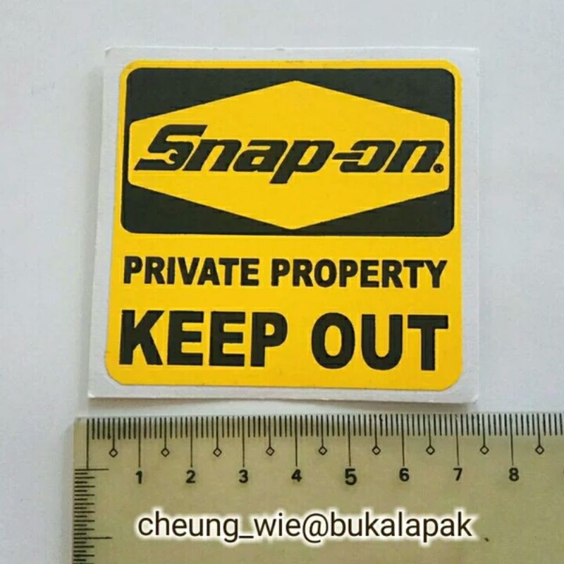 สติ๊กเกอร์ - สติ๊กเกอร์ Snap On Logo ขนาด 7cm