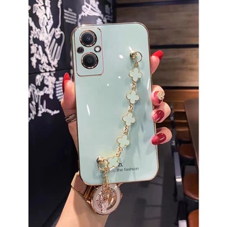 Oppo Reno7 Z 5G เคส OPPO Reno 8z 6Z 7Z เคสชุบ สไตล์สาวหวาน เคสกันตก เคสป้องกันกล้องที่แม่นยํา