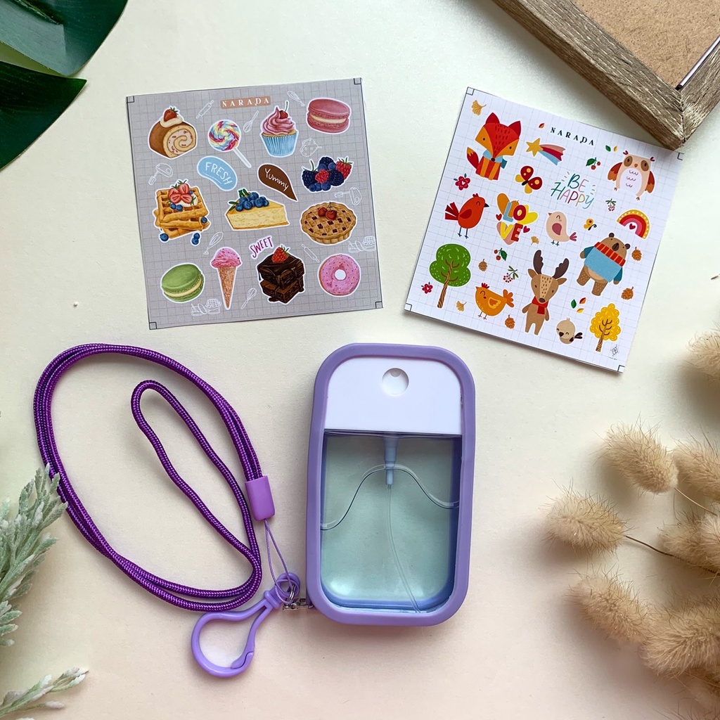 ?เเถมฟรี สติ๊กเกอร์สุดคิ้วท์ ❗✨สเปรย์แอลกอฮอล์ แบบหมุน 50 ml?  by NaradaAsia ?