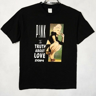 เสื้ เสื้อยืด คอกลม พิมพ์ลายมังงะ ฮาโลวีน 2014 The Truth About Love Concert Tour แฟชั่นฤดูร้อน สีชมพูS-5XL