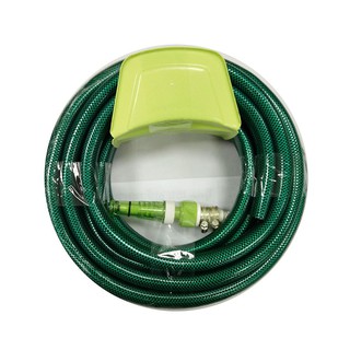 ชุดสายยางสังฆทาน SPRING 5/8 นิ้ว x 10 เมตร สีเขียว  PVC FIBER GLASS HOSE SPRING 5/8"x10M GREEN