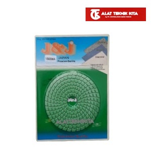 แผ่นรองเพชร 4" / แผ่นรองยืดหยุ่น 4" Grid 1500 J&J /J & J / JJ