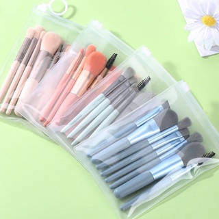 ชุดแปรงแต่งหน้า Makeup Brush เครื่องสําอาง ขนแปรงนุ่ม ปลอดภัย ไม่แพ้ แบบพกพา 8 ชิ้น