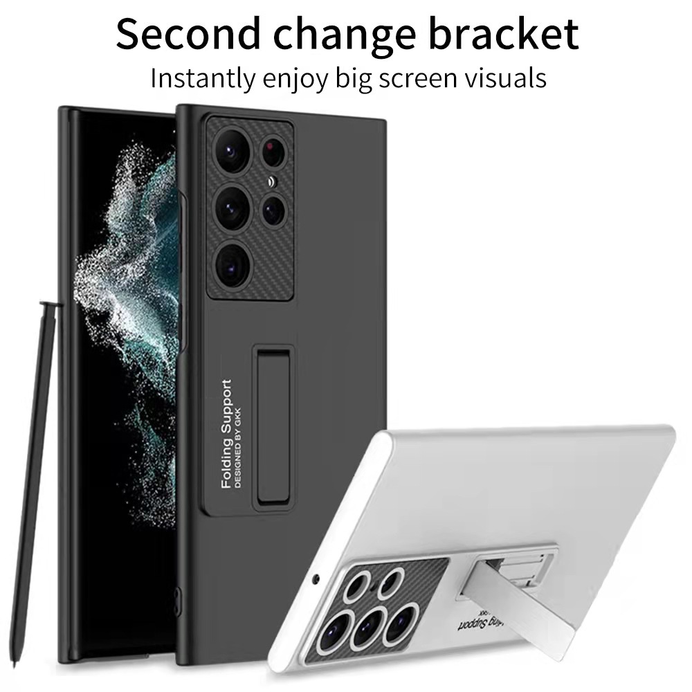 สําหรับ Samsung Galaxy S22 S23 S24 S25 26 Ultra กรณีบางเฉียบ frosted bracket ฝาครอบส่วนบุคคล