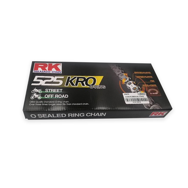 โซ่​ Rk​ takasago chain​ o-ring​ chain​ 525​ kro​ สีเงิน