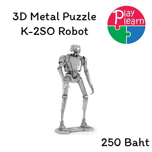 Starwar 3d metal puzzle Model : K-2SO Robot (Silver Color)