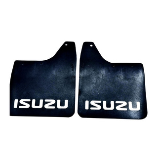 แผ่นบังโคลน บังโคลน ยางบังโคลน เขียน ISUZU 2 ชิ้น อิซุซู ใส่รถยนต์ รถ TFR มังกรเก่า มังกรใหม่ บังโคลนหน้า