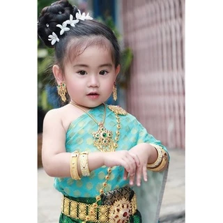 กำไลเด็ก กำไลผู้ใหญ่ ราคาต่อคู่ 2วง เครื่องประดับชุดไทยเด็ก