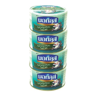 นอติลุส ทูน่าชนิดก้อนในน้ำแร่ 170 กรัม x 4 กระป๋อง Nautilus Tuna Steak in Spring Water 170 g x 4 Cans