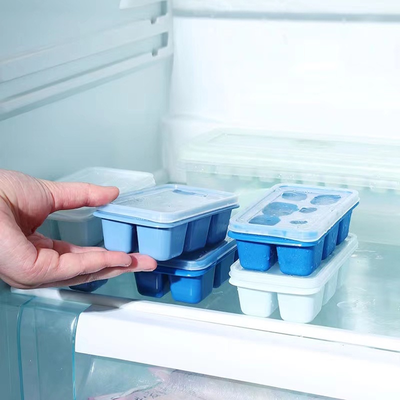 ถาดน้ำแข็ง แม่พิมพ์น้ำแข็ง ถาดทำน้ำแข็ง 6 ช่อง ถาดน้ำแข็งซิลิโคน ซิลิโคนทำน้ำแข็ง ถาดซิลิโคน บล็อคซิลิโคน - รูปที่ 4