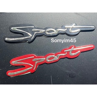 โลโก้ LOGO Sport ชิ้นงานพลาสติกABS สติ๊กเกอร์ติดรถยนต์#เพลทแต่งรถ #Logo Sticker