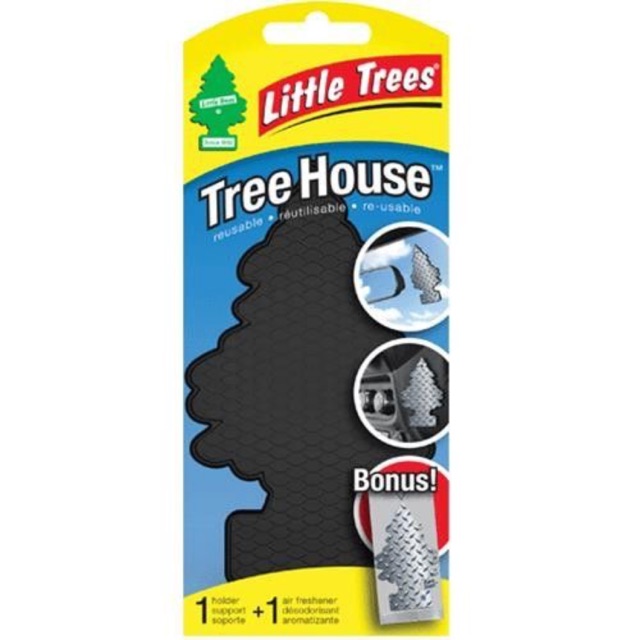 Little Trees Pure Steel Air Freshener Black Air Freshener Holder