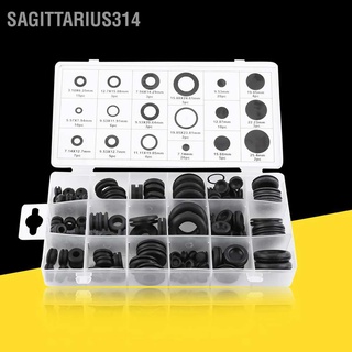 Sagittarius314 125pcs 18 Sizes Rubber Grommet Firewall Hole Plug Set Electrical Wire Gasket Assortment Kit