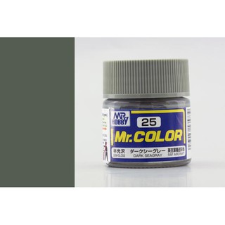 สีสูตรทินเนอร์ Mr.color C25 Dark Seagray Semi-Gloss 10ml