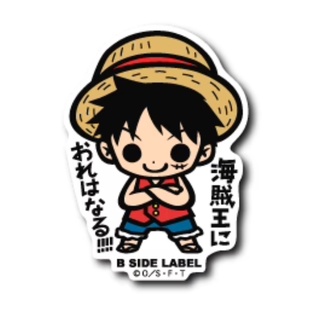 [Direct from Japan] B - SIDE LABEL Sticker ONEPIECE One Piece Monkey D．Luffy Japan NEW