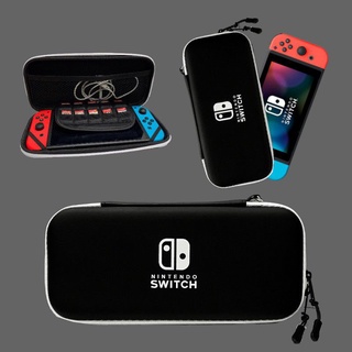 กระเป๋า nintendo switchสีดำขอบขาว มีช่องเก็บเกม