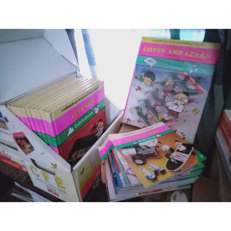 หนังสือชุดเรียนรู้ภาษาอังกฤษเบื้องต้นสำหรับเด็ก Listen And Learn ครบชุด  มือสอง | Shopee Thailand