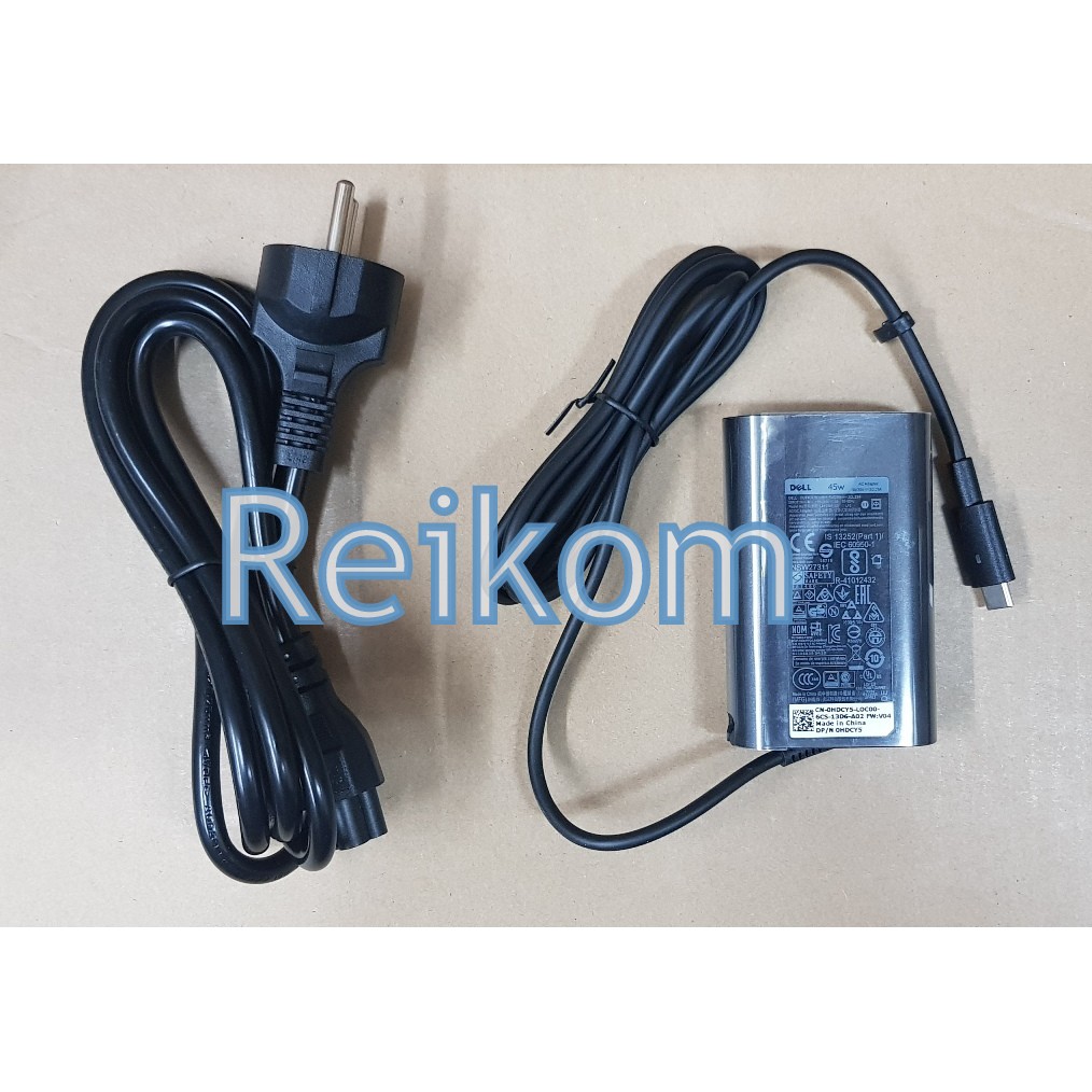 Dell XPS 13 9365 9370 9380 Latitude 5175 5285 5290 7275 7370 7390 2in1 45w USB-C USB Type C อะแดปเตอ