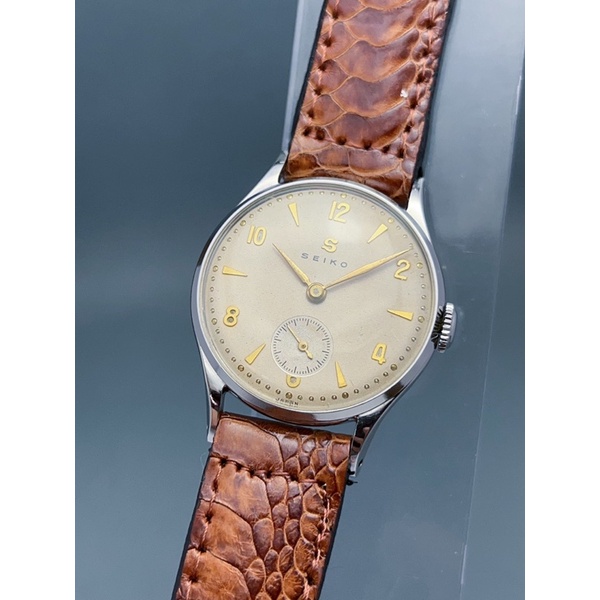 นาฬิกาเก่า นาฬิกาไขลาน นาฬิกาข้อมือโบราณไซโก้ vintage seiko small second "S Mark" flying Arabic indices