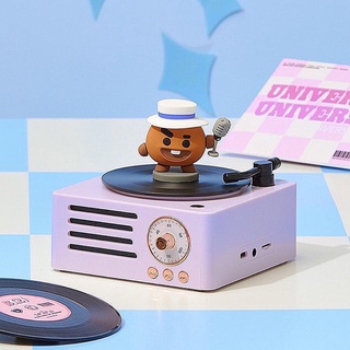 ลำโพงบลูทูธ บีทีเอส บังทัน ไลน์เฟรนด์ BTS BT21 Shooky Turntable Bluetooth Speaker and Radio by Line Friends