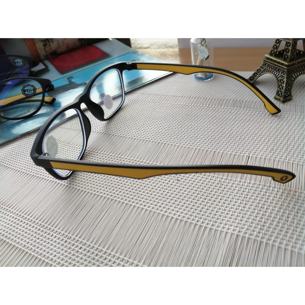 แว่นสายตาสั้น-ยาว กรองแสงสีฟ้า(blue block) ทรงเหลี่ยม/หยดน้ำ2001A - รูปที่ 2