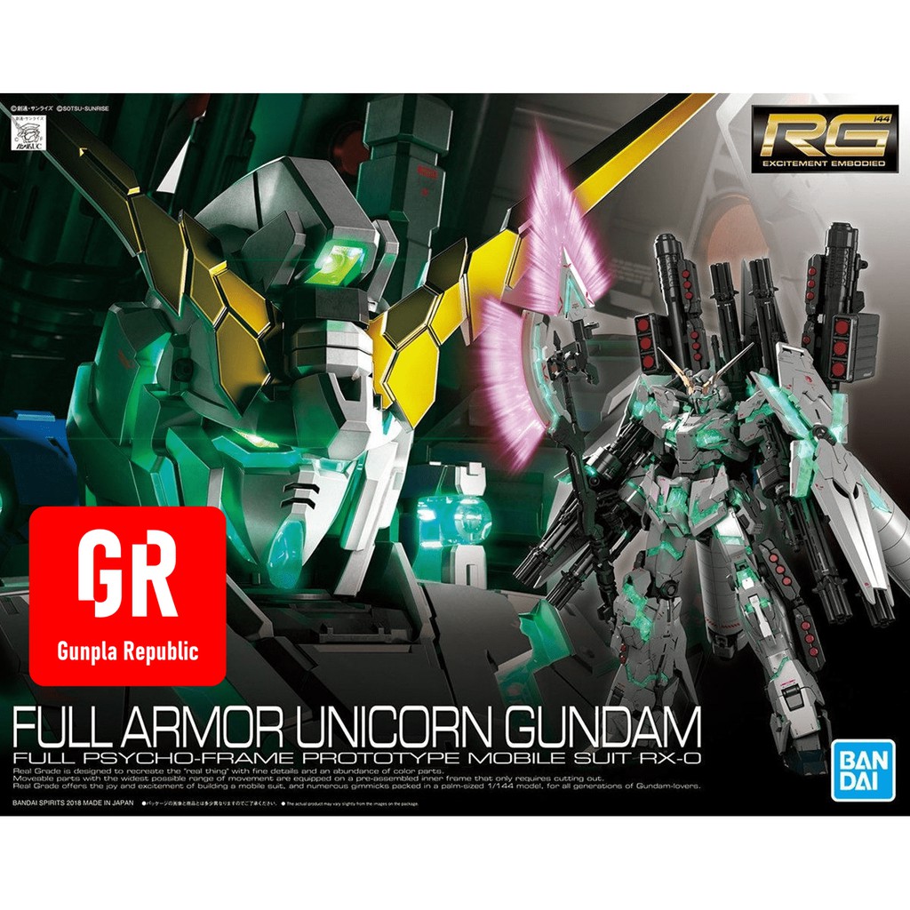 RG Full Armor Unicorn Gundam Bandai 1/144
