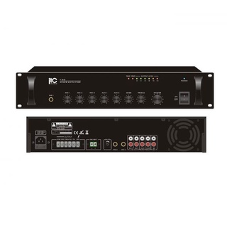 ITC Audio T-120 เพาเวอร์มิกเซอร์ 120 วัตต์ 3 mic, 2 aux, 100V/70V and 4- 16ohms