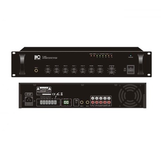 ITC Audio T-120 เพาเวอร์มิกเซอร์ 120 วัตต์ 3 mic, 2 aux, 100V/70V and 4- 16ohms