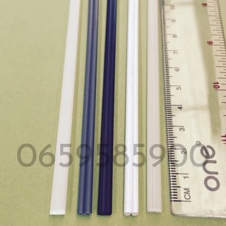 ลวดเชื่อมพลาสติก ABS สีขาว/ดำเส้นคู่ขนาด200*5*2.5mm(ABS welding wireThere are 2 colors)