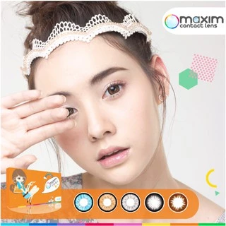 Maxim คอนแทคเลนส์สี รายเดือน ตาโต (1 กล่อง :1 คู่)