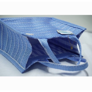กระเป๋าพลาสติกสานเนื้อหนา Food Grade Bag.it.all_TH Stripes Blue