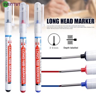 Long Tip Marker Water Resistant 20mm Marker Pens Carbon Steel Lightweight