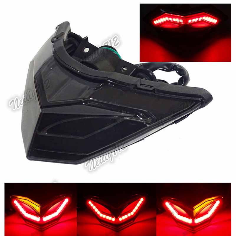 KAWASAKI รถมอเตอร์ไซด์สําหรับคาวาซากินินจา250 300 Z250 2013 2014 2015 2016 2017ด้านหลังไฟท้ายเบรคเลี้ยวแบบบูรณาการไฟ นํา